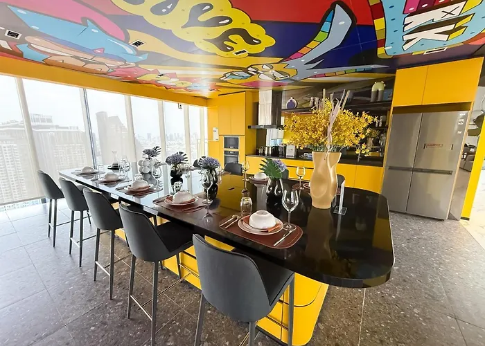 Expansive Stylish 2br - Ultra Fast Wifi - Asoke Apartamento