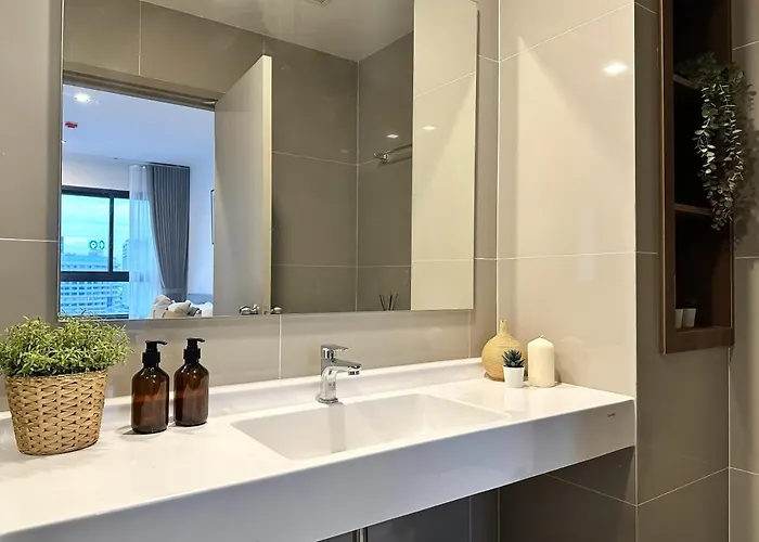 Apartamento Expansive Stylish 2br - Ultra Fast Wifi - Asoke