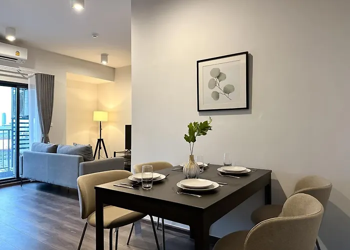 Expansive Stylish 2br - Ultra Fast Wifi - Asoke Apartamento Bangkok